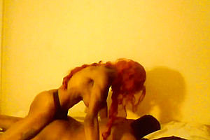 Hung Black Tranny Dominates Slave