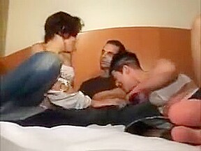 Husband And Wife Enjoying Their First Amateur Threesome