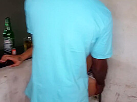 I Found My Black Lover At The Bar And Sucked Him In Public - Pele Vip