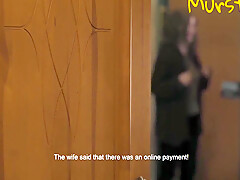 I Watch From The Bathroom As My Husband Fucks The Courier