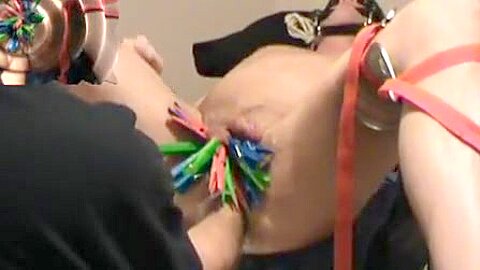 Iliff and ab play with clothing pins and fisting