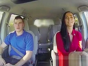 Illicit Blowjob In Van From Stepmom While Waiting For Gf