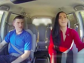 Illicit Blowjob In Van From Stepmom While Waiting For Gf