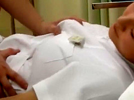 Incredible Japanese girl Anri Nonaka, Ami Morikawa, Yuri Kashiwaga in Amazing Medical, Stockings JAV clip