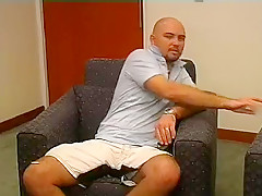 Incredible male in amazing handjob homosexual sex scene