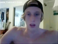 Incredible male in fabulous blonde, webcam homo sex scene