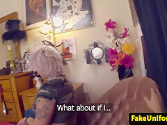 Inked Brit Amateur Rimming Fake Cops Arsehole