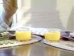 Intense fuck as the dinner dessert