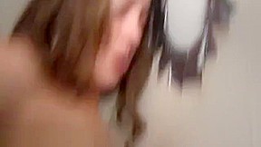 Interracial gloryhole fuck and facial