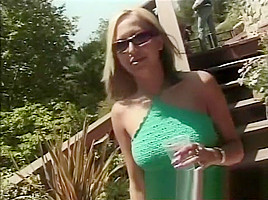 Interracial lesbian lovers devour each other's delicious holes outside