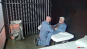Jake Marshall fucks inmate Sean Harding in the cell