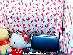 Japanese Camgirl Plays With Herself