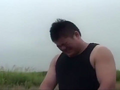 Japanese Hunk Outdoors Anal