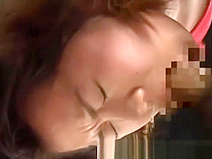 Japanese babe gets tied up and fucked in the mouth and gets bukka