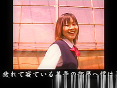 Japanese babe gets tied up and fucked in the mouth and gets bukka
