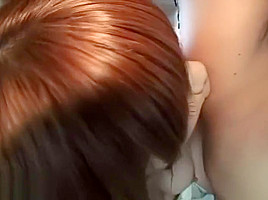 Japanese beauty enjoys wild sex in car