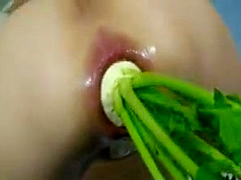 Japanese wife big anal veggie compilation