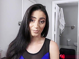 Jasmine Vega asked for stepbros help but she need to be naked!