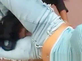 Jeans facesitting