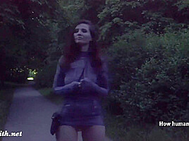 Jeny Smith  Long Summer Walk  Naked in forest
