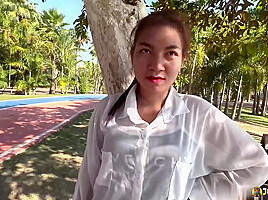 JohnTronX- picked up inoccent Asian Teen and end up creampie her in my room