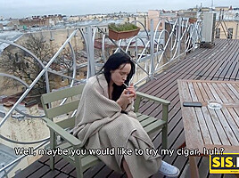 Juicy Leyla In Lovelace Thinks If Stepsister Is Old Enough To Smok