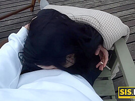 Juicy Leyla In Lovelace Thinks If Stepsister Is Old Enough To Smok