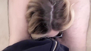 Katie Kush Her Stepbrother Big Piece of Candy In Her Mouth