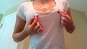 Kerri Wet T-Shirt Titty Tease