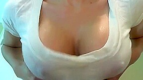 Kerri Wet T-Shirt Titty Tease