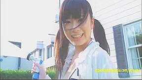 Kotora Mafune Appears In Her Debut Movie Teasing Hiding Her Pussy And Tits In The Garden Stripped Nude