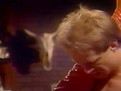 Lady Licks Her Own Tit And Fucks Dude In Vintage