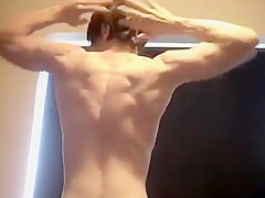 Lean Muscular Teenboy Shows off his Muscles