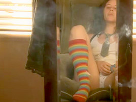 Legal Age teenager 18+ masturbation