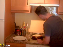 Leila in handsome dude gets his amateur dick sucked nicely