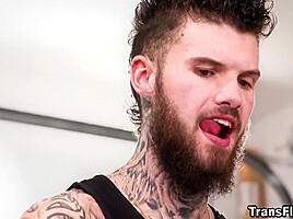 Lena Moon - This Tranny Gym Scene Is So Fucking Silly Yet Hot As Fuck!