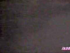 Lesbian babes have fun in video made through window