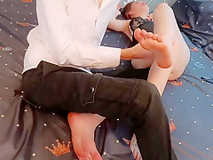 Licked Beautiful Skinny Legs
