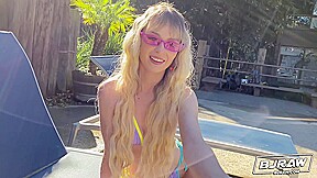 Lilly Likes Her Eyes Glued Shut - BJRaw
