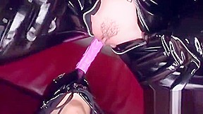 Lily Labeau Dominant Blonde In Pvc Catsuit