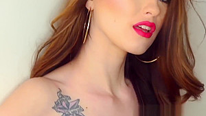 Lingerie slut throat jizz