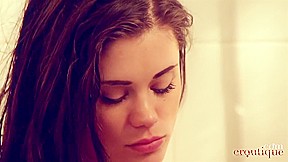 Little Caprice In Masturbating In The Shower Until A Great Wild Orgasm!