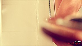 Little Caprice In Masturbating In The Shower Until A Great Wild Orgasm!