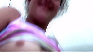 Little teen 18+ on holiday masturbates in the tent