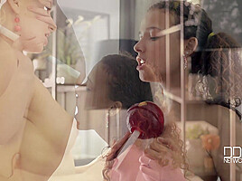 Lollipops not Cocks - Girls Hit The Pink Sweet Spot - PornWorld