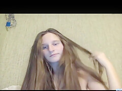 Long Haired teen 18+ Playing With Bf
