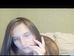 Long Haired teen 18+ Playing With Bf