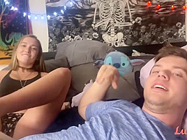 Luke First Footjob - Bailey Base