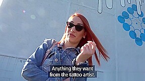Luna Melba In Tattooed Redhead Fucks For Free Cash