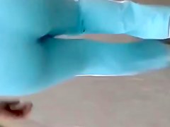 MILF in blue pants
